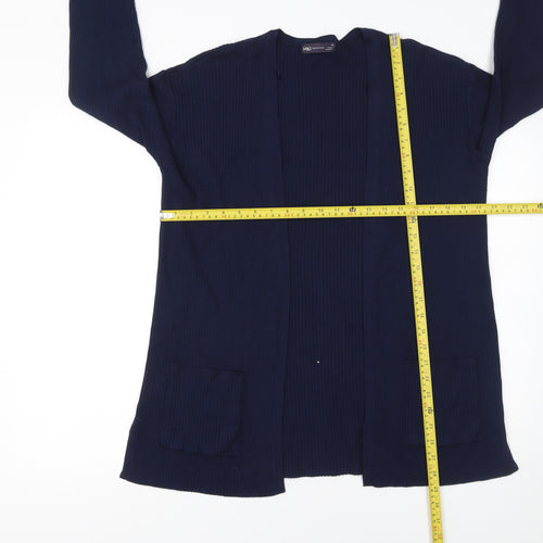 Marks and Spencer Women’s Blue Knit Long Sleeve Open Cardigan Size M