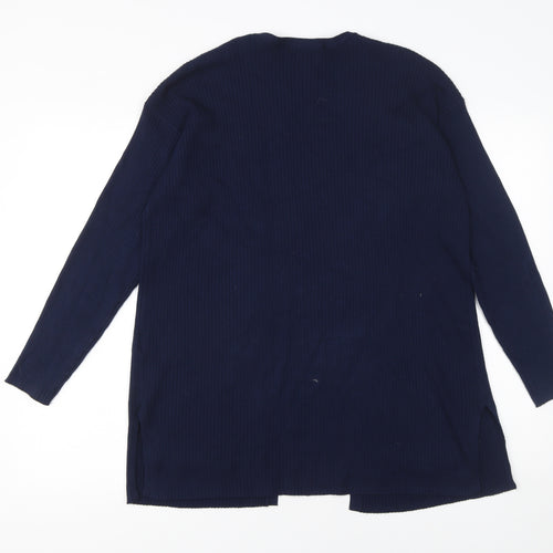Marks and Spencer Women’s Blue Knit Long Sleeve Open Cardigan Size M