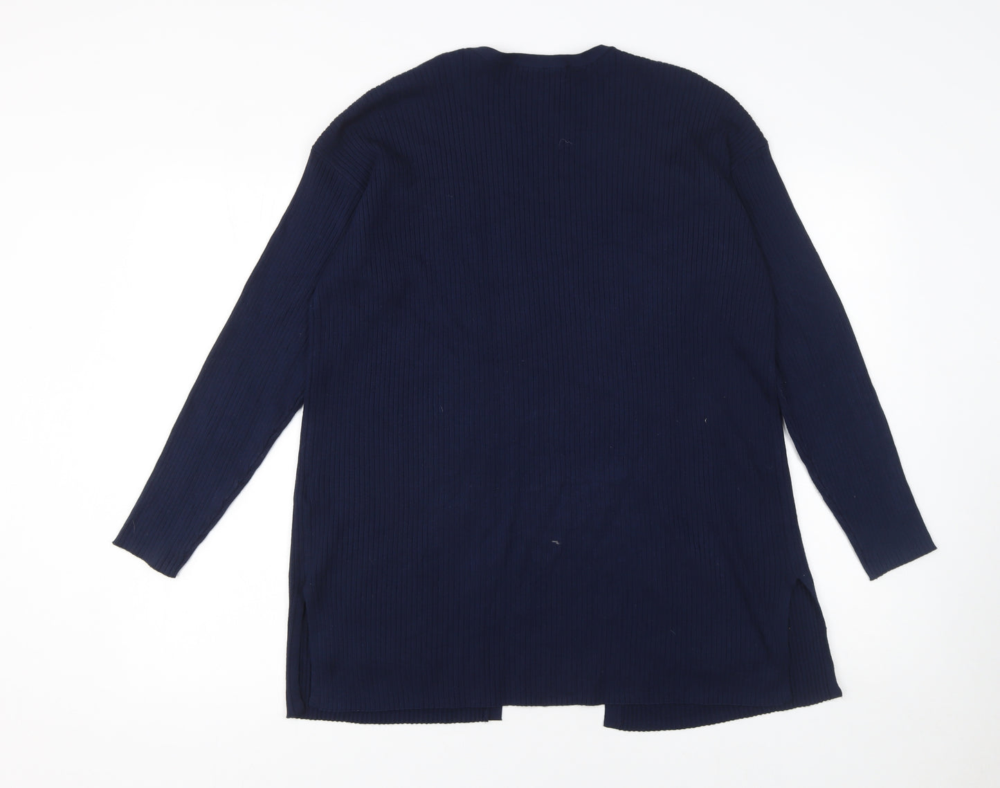 Marks and Spencer Women’s Blue Knit Long Sleeve Open Cardigan Size M