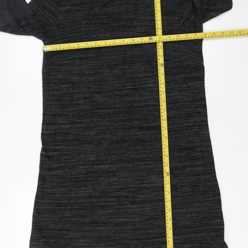 White Stuff Women's Grey Shift Dress Size 12 Viscose 3/4 Sleeve