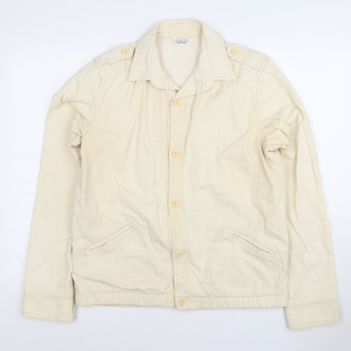 Sullivan Men's Beige Cotton Button Jacket Size M Classic Spring Style