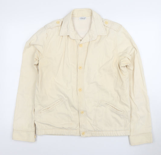 Sullivan Men's Beige Cotton Button Jacket Size M Classic Spring Style