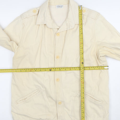 Sullivan Men's Beige Cotton Button Jacket Size M Classic Spring Style