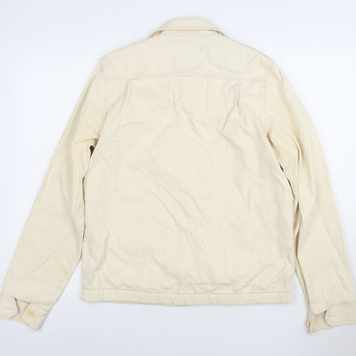Sullivan Men's Beige Cotton Button Jacket Size M Classic Spring Style