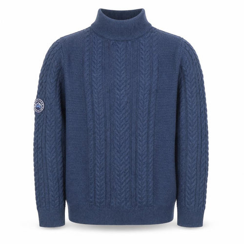 Next Boys Blue Cable Knit 1/4 Zip Jumper 13 Years Cotton Blend Winter