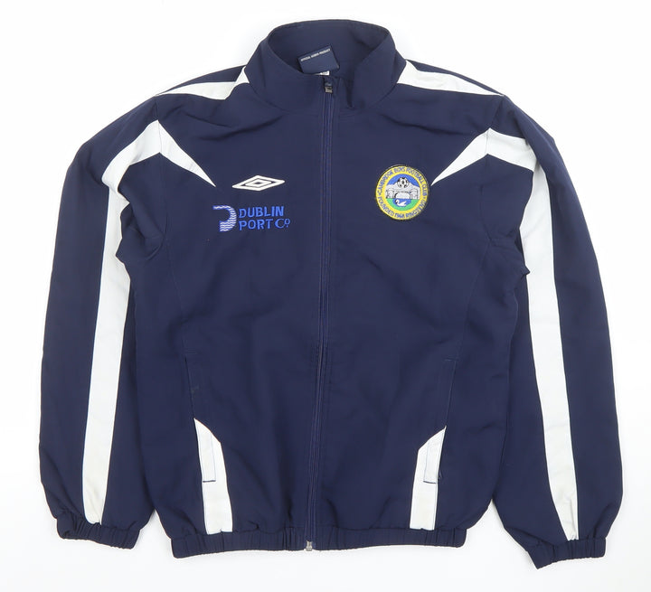 Umbro Boys Blue Full Zip Track Jacket Size 13 Years Sports Football Coat
