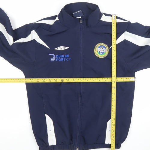 Umbro Boys Blue Full Zip Track Jacket Size 13 Years Sports Football Coat