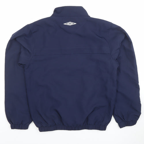Umbro Boys Blue Full Zip Track Jacket Size 13 Years Sports Football Coat
