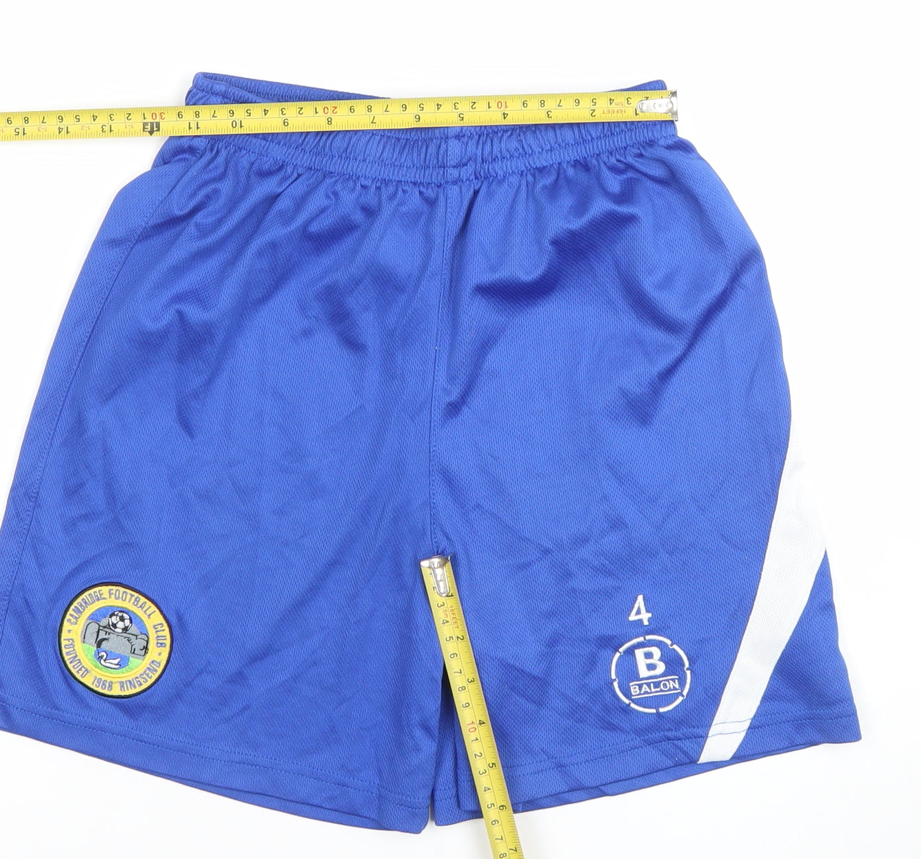 Balon Mens Blue XS Athletic Football Quick Dry Shorts