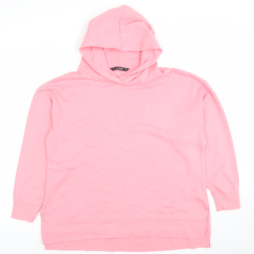 DUNNES Womens Pink Pullover Long Sleeve Hoodie Size M