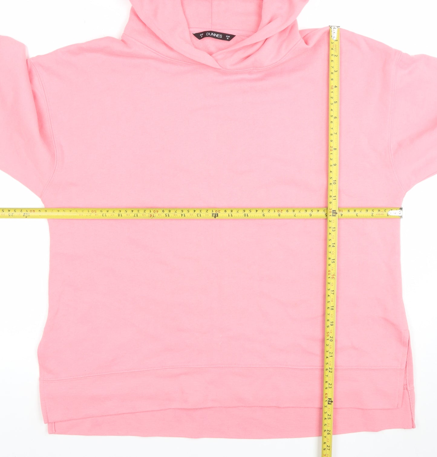 DUNNES Womens Pink Pullover Long Sleeve Hoodie Size M