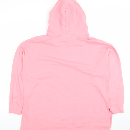 DUNNES Womens Pink Pullover Long Sleeve Hoodie Size M