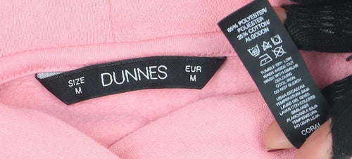 DUNNES Womens Pink Pullover Long Sleeve Hoodie Size M