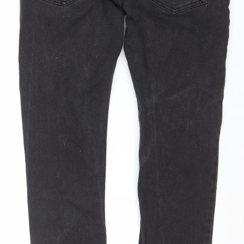 Topman Men's Black Skinny Distressed Jeans 28S Denim Cotton Stretch