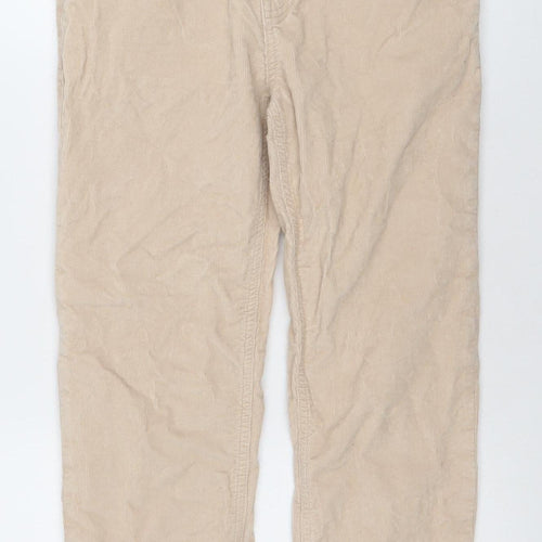 Boden Women’s Beige Corduroy Slim Straight Chino Trousers Size 8