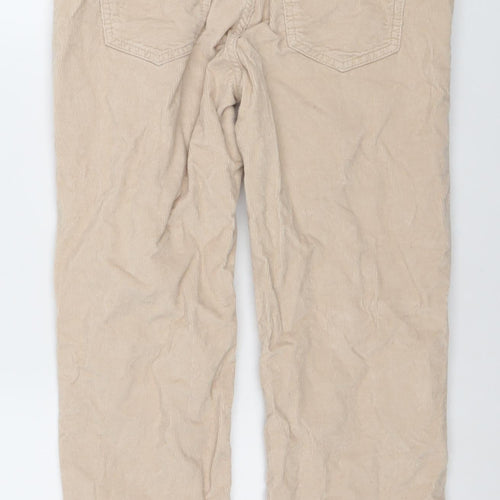 Boden Women’s Beige Corduroy Slim Straight Chino Trousers Size 8