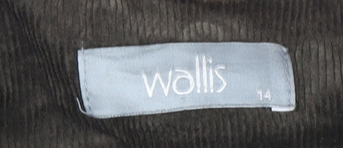 Wallis Women’s Brown Corduroy Tailored Suit Jacket Size 14