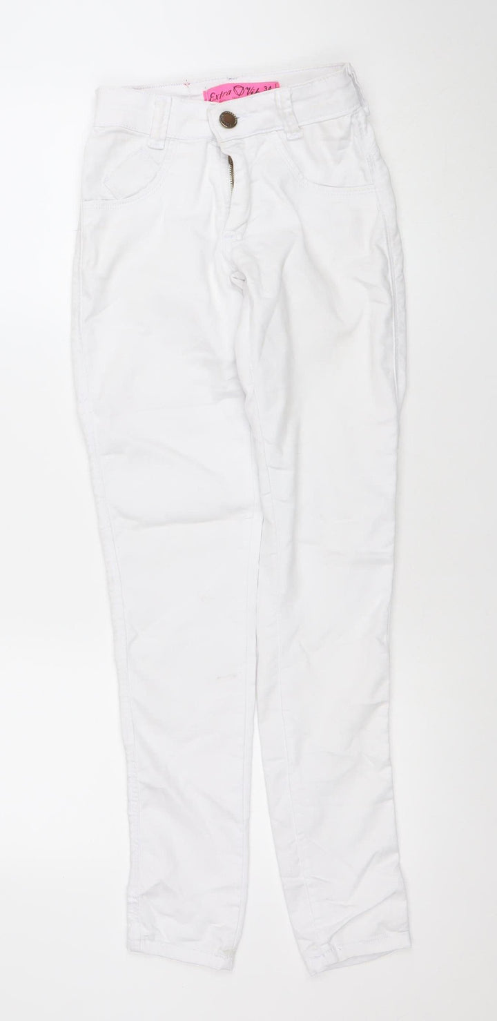 Extra Vip Women’s White Skinny Stretch Jeans Size 6
