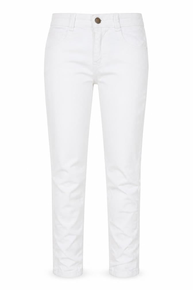 Front view of Extra Vip Women’s White Skinny Stretch Jeans, size UK 6