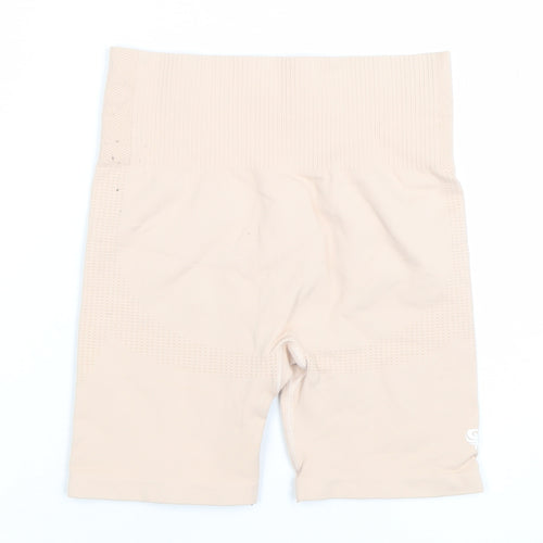 Women's Best Beige Women's Small Compression Activewear Shorts