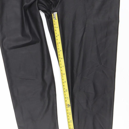 Primark Women’s Black Faux Leather Ankle Leggings Size 10-12