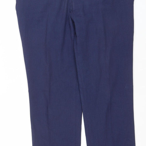 Daniel Grahame Men's Blue Wool Blend Dress Trousers Size 34R