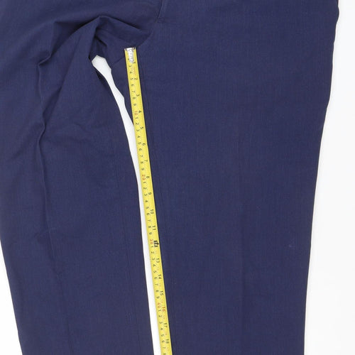 Daniel Grahame Men's Blue Wool Blend Dress Trousers Size 34R
