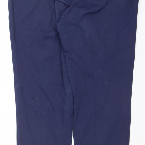 Daniel Grahame Men's Blue Wool Blend Dress Trousers Size 34R