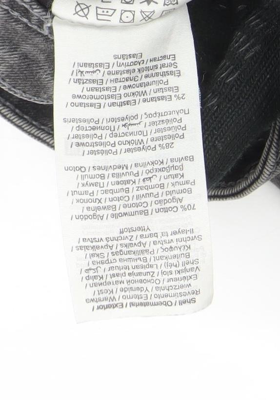 Jack & Jones Men’s Grey Denim Distressed Straight Jeans 38W 32L