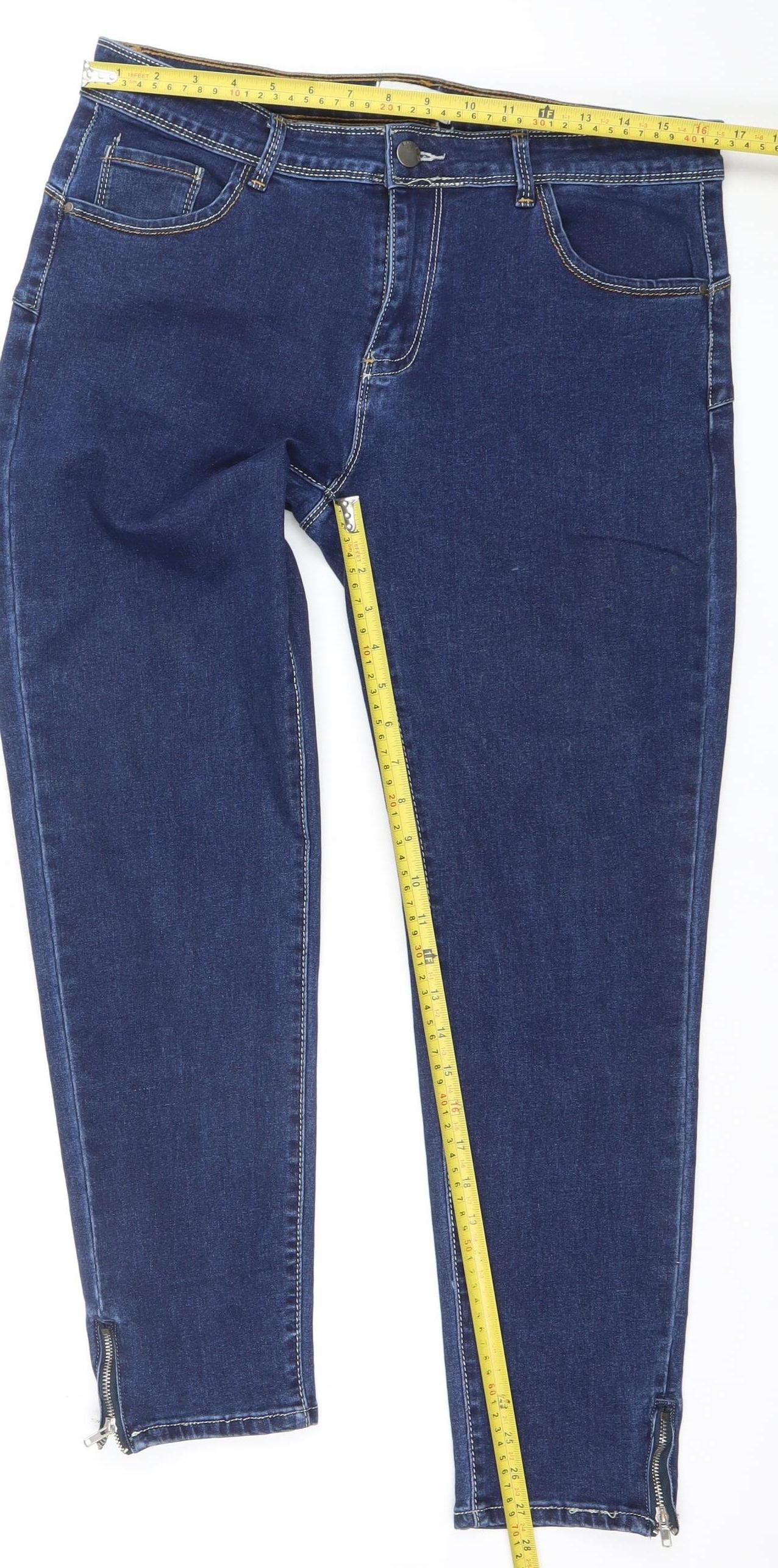 J’AIME LA VIE Women’s Blue Skinny Stretch Jeans Size 16