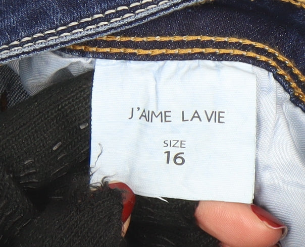 J’AIME LA VIE Women’s Blue Skinny Stretch Jeans Size 16