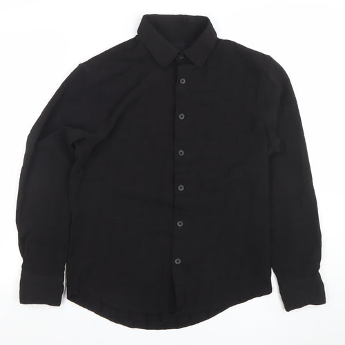 NYTRO Women's Black Cotton Long Sleeve Button-Up Shirt Size S