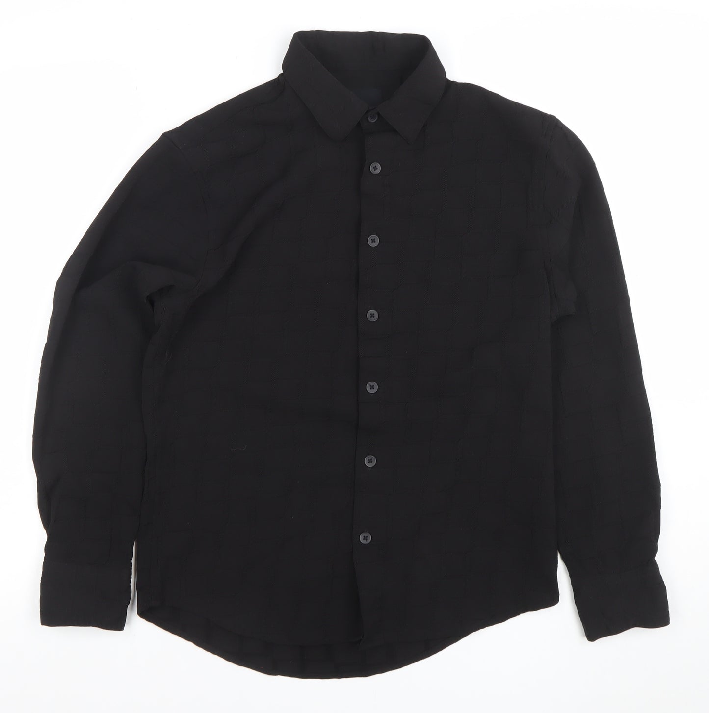 NYTRO Women's Black Cotton Long Sleeve Button-Up Shirt Size S