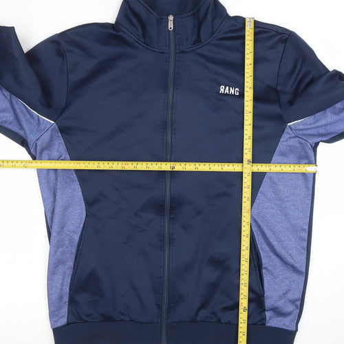 RANG Men's Blue Full Zip Track Sweatshirt 2XL Regular Fit