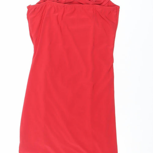 Edge Street Women’s Red Bodycon Ruched Mini Dress Size 6