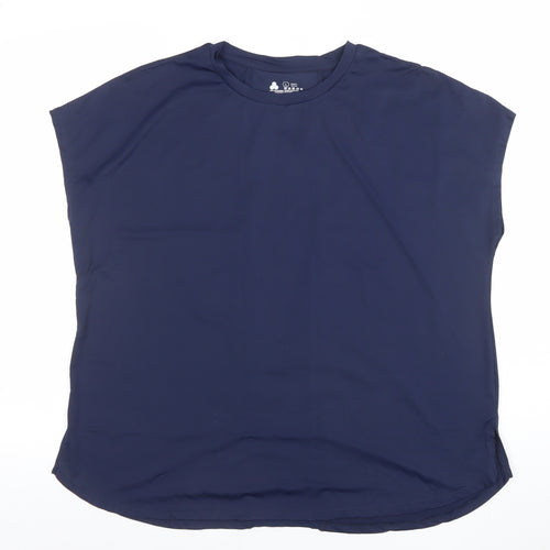 Dunnes Stores Womens Navy Blue L Basic Activewear T-Shirt