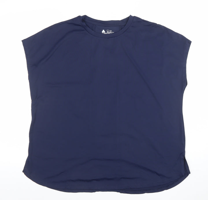 Dunnes Stores Womens Navy Blue L Basic Activewear T-Shirt