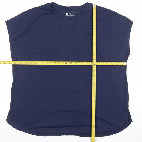 Dunnes Stores Womens Navy Blue L Basic Activewear T-Shirt