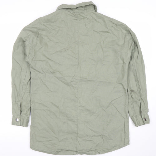 Dunnes Women Green XS Cotton Military Style Jacket