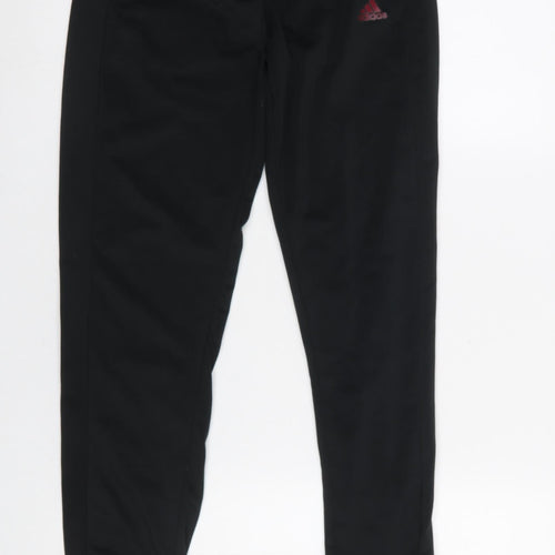 Adidas Boys Black 11-12 Years Jogger Sweatpants Primegreen Polyester