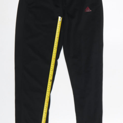 Adidas Boys Black 11-12 Years Jogger Sweatpants Primegreen Polyester