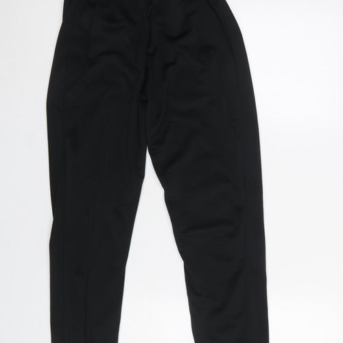Adidas Boys Black 11-12 Years Jogger Sweatpants Primegreen Polyester