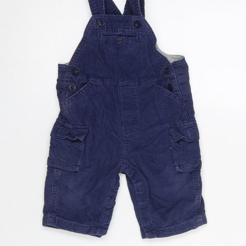 Baby GAP Blue Corduroy Lined Dungarees 6-9 Months Unisex