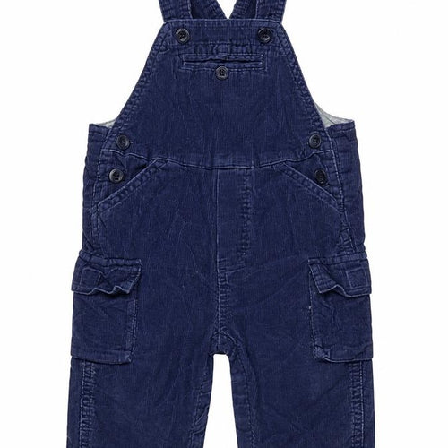 Baby GAP Blue Corduroy Lined Dungarees 6-9 Months Unisex