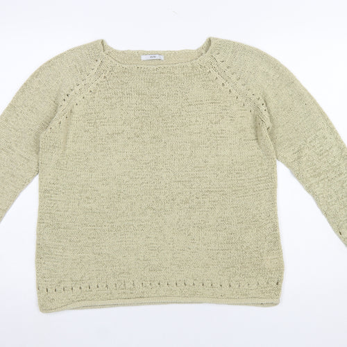 Evie Women’s Beige Knit Pullover Jumper Size 18-20 Long Sleeve