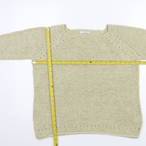Evie Women’s Beige Knit Pullover Jumper Size 18-20 Long Sleeve