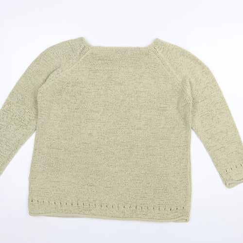 Evie Women’s Beige Knit Pullover Jumper Size 18-20 Long Sleeve