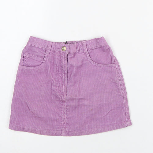 Mothercare Girls Purple Corduroy A-Line Skirt 3-4 Years