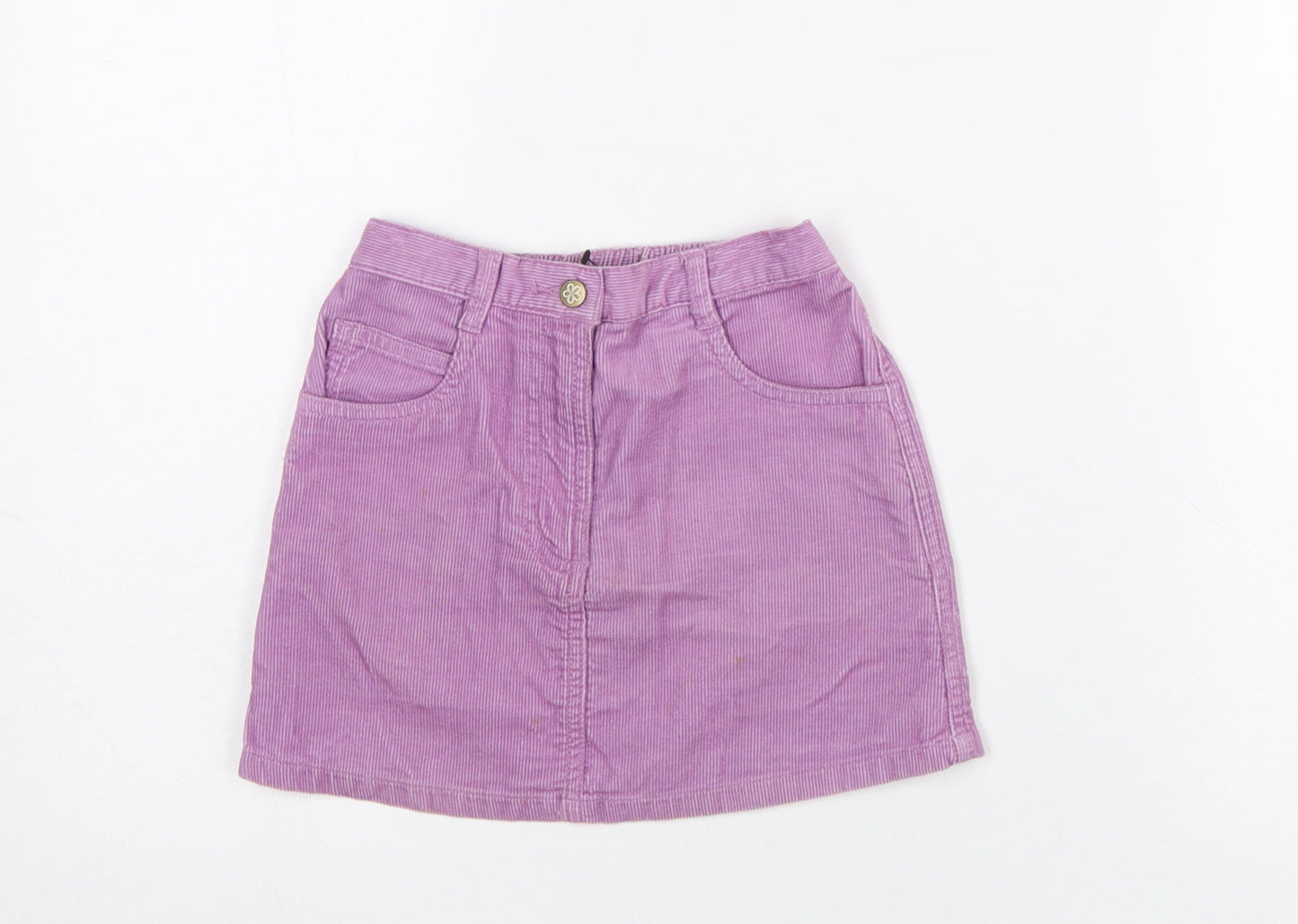 Mothercare Girls Purple Corduroy A-Line Skirt 3-4 Years