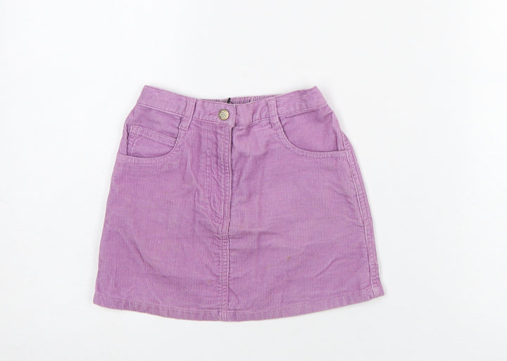 Mothercare Girls Purple Corduroy A-Line Skirt 3-4 Years